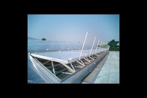 The large ventilation flaps built into each end of the roof. 